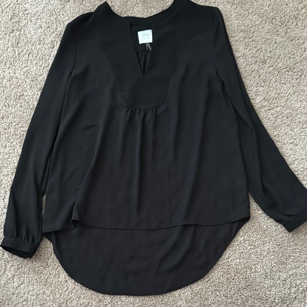 HD in Paris Black Long Sleeve Blouse